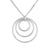 Sterling silver pendant necklace, 'Inner Circle' - Sterling silver pendant necklace (image 2a) thumbail