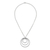 Sterling silver pendant necklace, 'Inner Circle' - Sterling silver pendant necklace (image 2c) thumbail