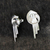 Sterling silver button earrings, 'Waterfall' - Hand Made Sterling Silver Button Earrings (image 2c) thumbail