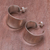 Sterling silver half hoop earrings, 'Camber' - Sterling silver half hoop earrings (image 2c) thumbail