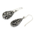 Sterling silver dangle earrings, 'Forest Tear' - Unique Thai Sterling Silver Dangle Earrings (image 2c) thumbail