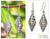 Sterling silver dangle earrings, 'Forest Star' - Unique Sterling Silver Dangle Earrings