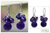 Amethyst cluster earrings, 'Friends' - Handmade Amethyst Cluster Earrings