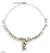 Halskette mit Perlen- und Peridot-Anhänger - Halskette mit Perlen- und Peridot-Anhänger