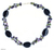 Halskette aus Onyx- und Amethystperlen - Einzigartige Perlenkette aus Onyx und Amethyst