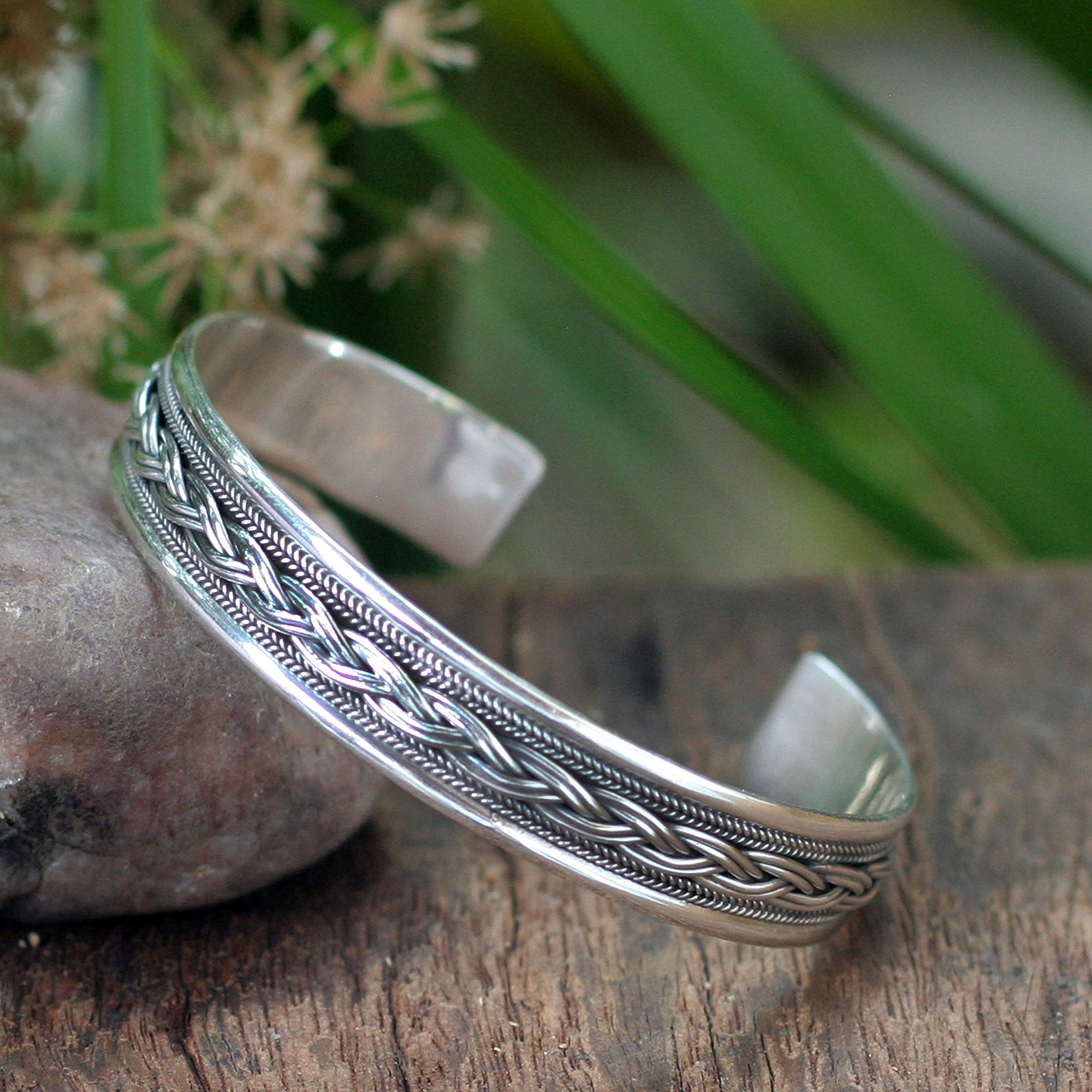 Set of Seven Sterling Silver Bangles | Handmade Silver Bracelet