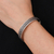 Sterling silver cuff bracelet, 'Meandering River' - Sterling Silver Cuff Bracelet from Thailand