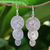 Sterling silver dangle earrings, 'Swing of Energy' - Artisan Crafted Hill Tribe Sterling Silver Dangle Earrings (image 2b) thumbail