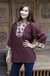 Cotton blouse, 'Cosmopolitan Earth' - Artisan Crafted Cotton Tunic (image 2d) thumbail