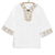 Cotton blouse, 'Cosmopolitan Cloud' - Hand Embroidered Tunic (image 2c) thumbail