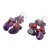 Pearl and rose quartz dangle earrings, 'Diva' - Amethyst and Pearl Dangle Earrings (image 2d) thumbail