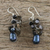 Pearl and smoky quartz cluster earrings, 'Surreal' - Smoky Quartz and Pearl Cluster Earrings (image 2b) thumbail