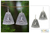 Silver dangle earrings, 'Temple of Flowers' - Silver Hill Tribe Earrings
