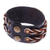 Men's leather wristband bracelet, 'Twin Braids' - Men's leather wristband bracelet (image 2e) thumbail