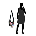 Cotton sling tote bag, 'Hmong Tradition' - Handcrafted Hill Tribe Patchwork Sling Bag