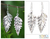Natural leaf silver plated drop earrings, 'Fern Love' - Silver Plated Natural Leaf Earrings
