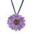 Natural flower necklace, 'World of Violet' - Natural flower necklace (image 2a) thumbail