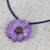 Natural flower necklace, 'World of Violet' - Natural flower necklace (image 2c) thumbail