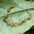 Pearl and carnelian strand necklace, 'Tropical Elite' - Beaded Carnelian and Pearl Necklace thumbail