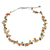 Pearl and carnelian strand necklace, 'Tropical Elite' - Beaded Carnelian and Pearl Necklace (image 2a) thumbail