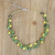 Cultured pearl and peridot strand necklace, 'Tropical Elite' - Handmade Cultured Pearl and Peridot Necklace (image 2) thumbail