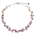 Cultured pearl and amethyst strand necklace, 'Tropical Elite' - Amethyst and Peridot Necklace Handmade in Thailand (image 2a) thumbail