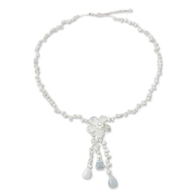 Handmade Quartz Y Necklace