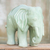 Celadon ceramic statuette, 'Elephant Grace' - Unique Celadon Ceramic Sculpture