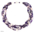 Pearl and amethyst strand necklace, 'Glorious' - Hand Crafted Silver and Amethyst Necklace (image 2a) thumbail