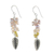 Pearl dangle earrings, 'Perfect Leaf' - Sterling Silver and Pearl Dangle Earrings
