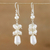Pearl cluster earrings, 'Celebration' - Bridal Pearl Cluster Earrings thumbail