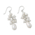 Pearl cluster earrings, 'Celebration' - Bridal Pearl Cluster Earrings (image 2c) thumbail