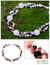 Halskette aus Perlen und Rosenquarzsträngen - Perlenkette aus Rosenquarz und Perlenstrang