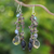 Cultured pearl waterfall earrings, 'Nocturnal Symphony' - Cultured Pearl and Sterling Silver Dangle Earrings (image 2) thumbail