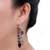 Cultured pearl waterfall earrings, 'Nocturnal Symphony' - Pearl and Sterling Silver Dangle Earrings (image 2b) thumbail