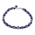 Quartz and lapis lazuli beaded bracelet, 'Blue Night' - Quartz and lapis lazuli beaded bracelet (image 2a) thumbail