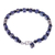 Quartz and lapis lazuli beaded bracelet, 'Blue Night' - Quartz and lapis lazuli beaded bracelet (image 2c) thumbail