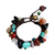 Quartz beaded bracelet, 'Festive Fusion' - Beaded Multigem Bracelet