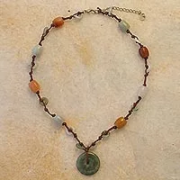 Jade beaded necklace, 'Ultimate Harmony' - Handcrafted Jade Beaded Necklace