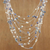 Pearl strand necklace, 'Peacock' - Fair Trade Bridal Pearl Strand Necklace (image 2) thumbail
