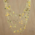 Pearl strand necklace, 'Sunset' - Pearl Strand Necklace thumbail