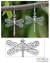 Sterling silver dangle earrings, 'Wings of Love' - Handmade Sterling Silver Dangle Earrings thumbail