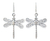 Sterling silver dangle earrings, 'Wings of Love' - Handmade Sterling Silver Dangle Earrings (image 2a) thumbail