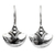 Sterling silver drop earrings, 'Modern Romantic' - Unique Sterling Silver Drop Earrings