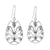 Sterling silver dangle earrings, 'Thai Tulip' - Hand Made Floral Sterling Silver Dangle Earrings