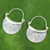 Silver hoop earrings, 'Diva' - Silver Hoop Earrings thumbail