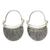 Silver hoop earrings, 'Diva' - Silver Hoop Earrings (image 2a) thumbail