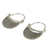 Silver hoop earrings, 'Diva' - Silver Hoop Earrings (image 2b) thumbail