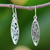 Sterling silver dangle earrings, 'Spring Daisy' - Hand Crafted Floral Sterling Silver Dangle Earrings (image 2c) thumbail