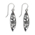 Sterling silver dangle earrings, 'Spring Daisy' - Hand Crafted Floral Sterling Silver Dangle Earrings (image 2d) thumbail